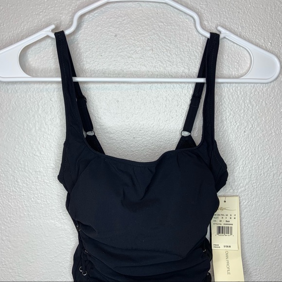 NWT Profile by Gottex Side Detail Scoop Neck One Piece Swimsuit Size 6 - Picture 6 of 13